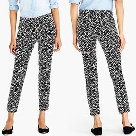 J. Crew Factory Winnie Ponte Pants Leopard Print Size 2 NWT - Picture 1 of 7